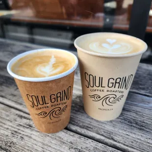 Flat white (off menu) and Cubano