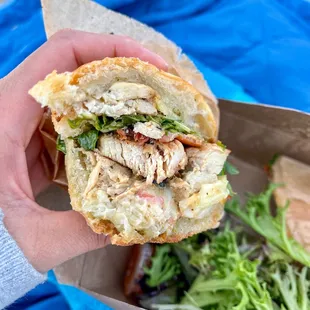 Chicken Club &amp; Pesto Sandwich