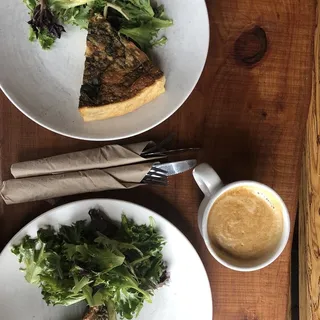 Spinach & Mushroom Quiche