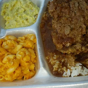 Daughters Meatloaf &amp; Her Choice of sides.