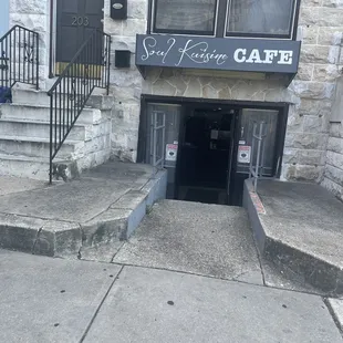 outside