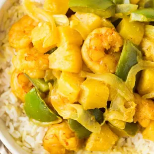 CURRY SHRIMP DINNER