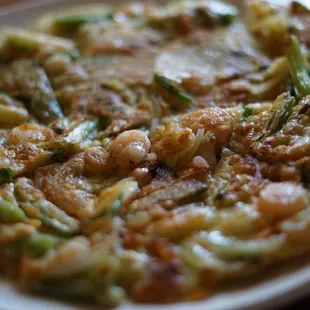 a plate of food on a table