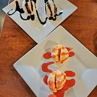 July 2022: Vanilla Mochi w/ Chocolate &amp; Vanilla Mochi w/ Mango. Nice!