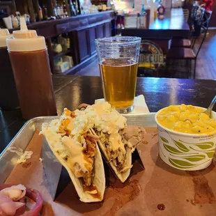 Pulled chicken tacos at Soul Pig BBQ