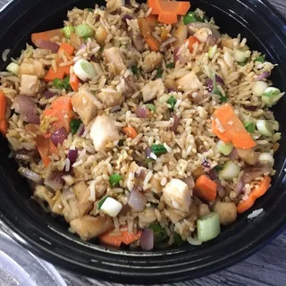Basil Curry Chicken Fried Rice