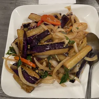 Basil Garlic Eggplant