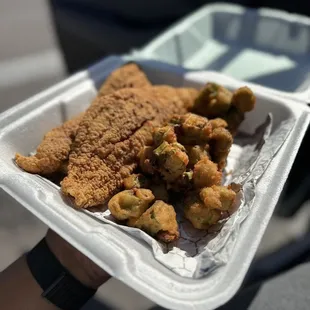 Catfish + Okra