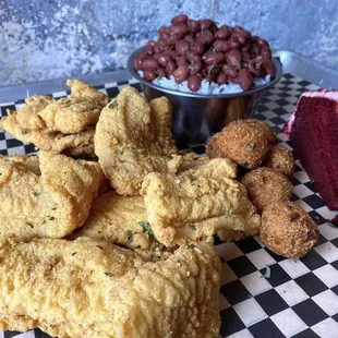 Fried Catfish Strips Meal For 2