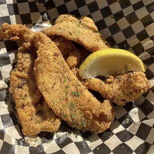 Lemon Pepper Catfish Strips