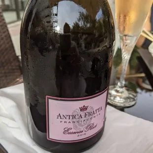 Franciacorta Rose. Yummy.