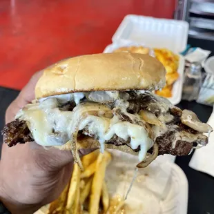 Mushroom Swiss Burger