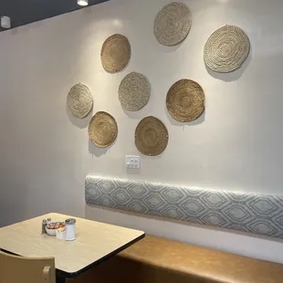a table and chairs