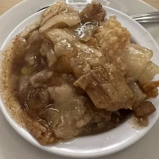 Peach cobbler