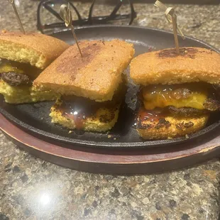 Cornbread brisket sliders