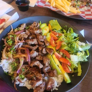 John Lennon super bowl with steak