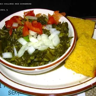 Kale Greens and Cornbread Muffins