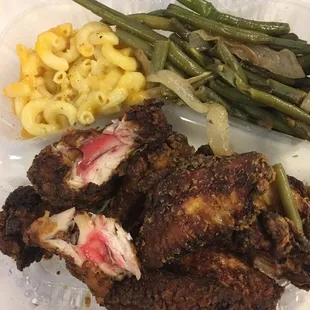 Bloody under cooked chicken