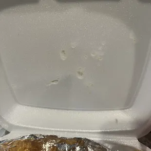 Made to order fish left it&apos;s mark on the container #100