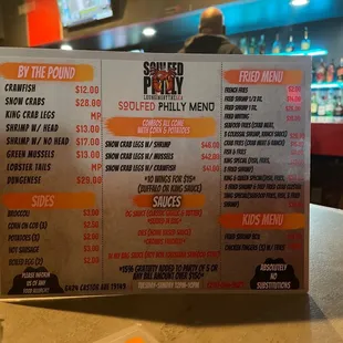 SoulFed Philly Food Menu