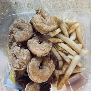 Catfish, Shrimp, and Fries Plate