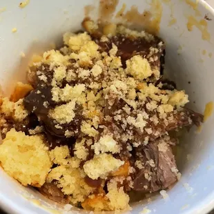 a bowl of food