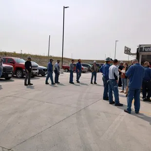 outside