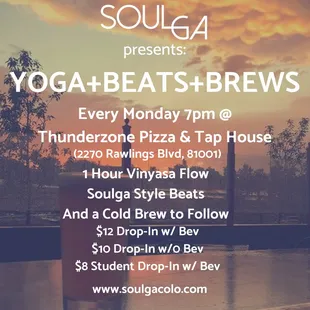 Summer Series Yoga+Beats+Brews