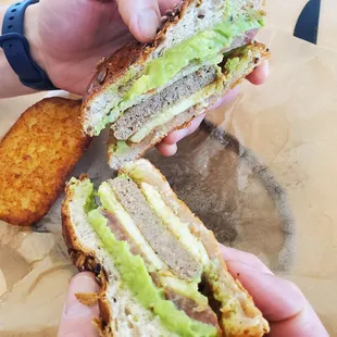 Emma's breakfast sandwich!