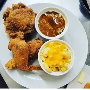 chicken wings and fried chicken, food