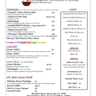 We added two new menu items: Jambalaya &amp; Baked Cornish Hen