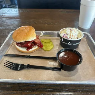 Dynamite special spicy sausage sandwich!