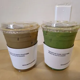 Matcha and Black Tea