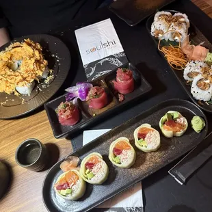 sushi and sashimi, food