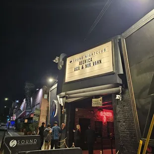 outside