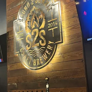 a beer tap in a bar