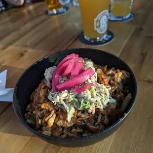 BBQ Pulled Pork Bowl for $18.