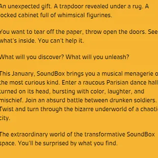 Read this description. It was basic symphony music and the audience was silent. Setting false expectations is not wise marketing