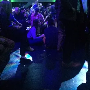 Some folks have resorted to sitting on the floor. The music chosen was not meant for standing. I feel bad for the older folks.