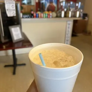 a hand holding a cup of coffee