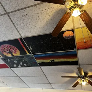 Surprise art on the ceiling-delightful!