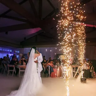 Our first dance was amazing!! Sounds In Motion recommend the sparkler machines and dancing with the clouds. They hit it out of the park!
