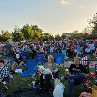 A large crowd at Wayne Ferguson Park.