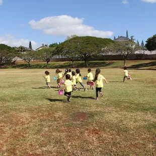 Easter egg hunt field trip at Waikele Park