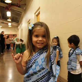 Backstage getting ready for our May Day program