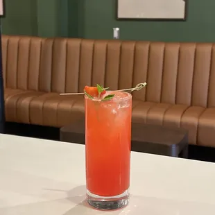 The Bee Gee Spritz - Our  strawberry spritz for a nice crisp drink.