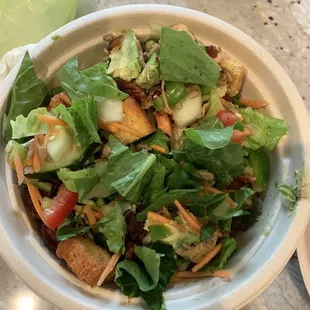 Build your own salad - forgot the chicken