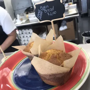 Home made corn bread