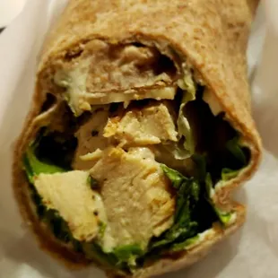 The grilled chicken Cesar wrap.