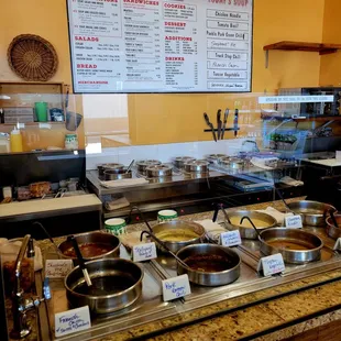 Great selection of delicious soups